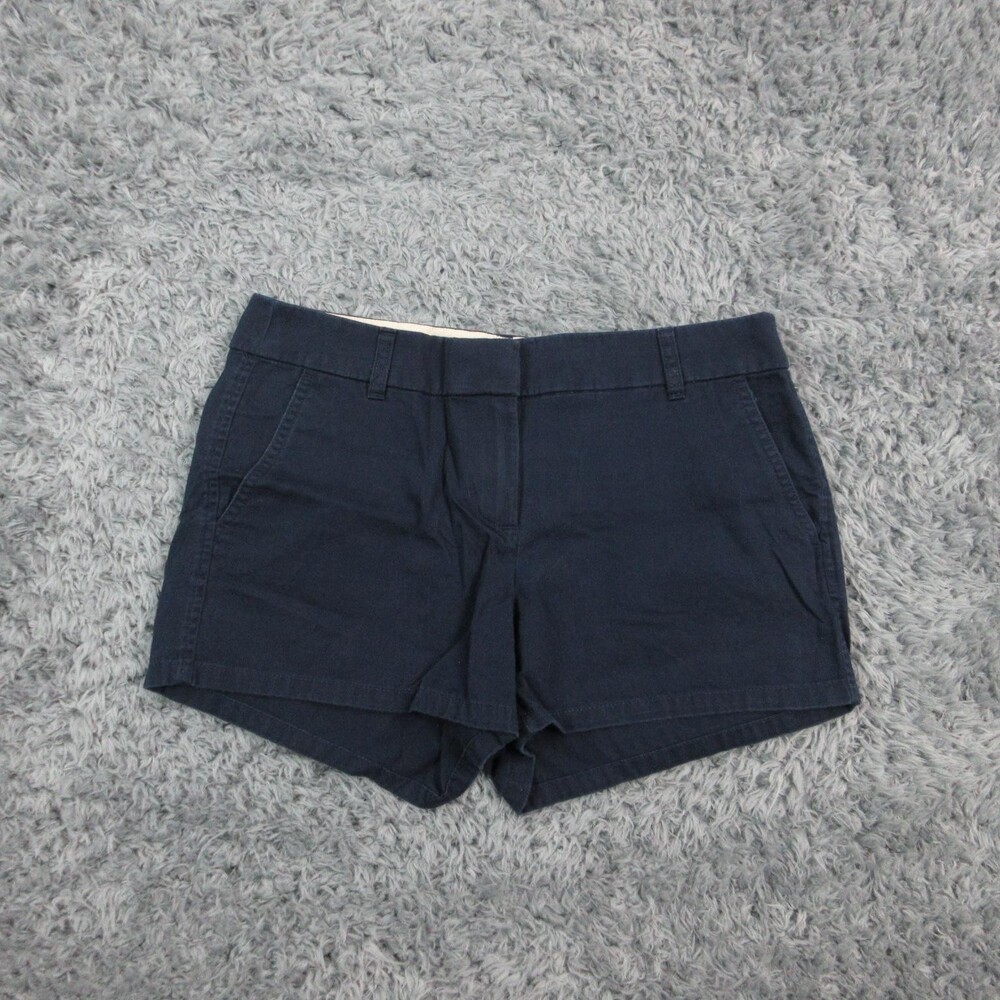 J Crew Shorts Womens 6 Navy Blue Chino 3 Inseam Casual Summer Classic 32x3*